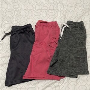 Kids Bottoms Set - Black, Pink, and Gray Shorts
